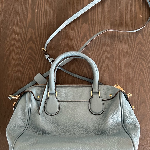 Coach light blue satchel / crossbody bag - Picture 4 of 10